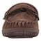 Lamo Lady's Moccasin Slippers P002W - Chocolate - Front View