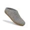 Glerups Wool Open Heel Unisex Slipper / Slip-on Clog - Leather Sole - Model B - B Grey 4