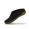 Glerups Wool Open Heel Unisex Slipper / Slip-on Clog - Rubber Sole - Model BR - BR Charcoal/Honey 1