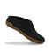 Glerups Wool Open Heel Unisex Slipper / Slip-on Clog - Rubber Sole - Model BR - BR Charcoal/Honey 2