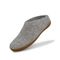 Glerups Wool Open Heel Unisex Slipper / Slip-on Clog - Rubber Sole - Model BR - BR Grey/Honey 3