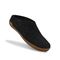 Glerups Wool Open Heel Unisex Slipper / Slip-on Clog - Rubber Sole - Model BR - BR Charcoal/Honey 4