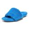 Vionic Dream Womens Slipper Casual - Atomic Blue Faux Shr Left angle