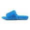 Vionic Dream Womens Slipper Casual - Atomic Blue Faux Shr Left Side