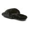 Vionic Dream Womens Slipper Casual - Black-Shearling - Back angle