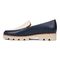 Vionic Kensley Women's Slip On Loafer - Navy/cream - Left Side