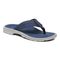 Vionic Wyatt Men's Toe-Post Sport Arch Supportive Sandal - Navy Syn Angle 