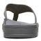 Vionic Wyatt Mens Thong Sandals - Charcoal - Back