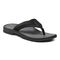 Vionic Wyatt Mens Thong Sandals - Black/Grey - Angle main