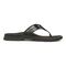 Vionic Wyatt Men's Toe-Post Sport Arch Supportive Sandal - Black Leather - Right side