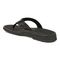 Vionic Wyatt Men's Toe-Post Sport Arch Supportive Sandal - Black Leather - Back angle