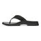 Vionic Wyatt Mens Thong Sandals - Black/Grey - Left Side