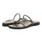 Vionic Prism Women's Minimalistic Slide Sandal - Pewter - pair left angle