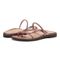 Vionic Prism Women's Minimalistic Slide Sandal - Rose Gold - pair left angle