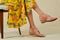 Vionic Kaytie Womens Quarter/Ankle/T-Strap Wedge - Terra Cotta - 27-med