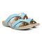 Vionic Hadlie Womens Slide Sandals - Porcelain Blue Paten - Pair