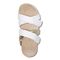 Vionic Hadlie Womens Slide Sandals - White Patent - Top