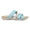 Vionic Hadlie Womens Slide Sandals - Porcelain Blue Paten - Right side