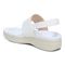 Vionic Karleen Womens Quarter/Ankle/T-Strap Wedge - White - Back angle