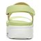 Vionic Karleen Womens Quarter/Ankle/T-Strap Wedge - Pale Lime - Back