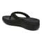 Vionic Kenji Womens Thong Wedge - Black - Back angle