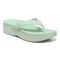 Vionic Kenji Women's Toe-Post Platform Wedge Sandal - Menta - Angle main