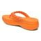 Vionic Kenji Womens Thong Wedge - Marigold - Back angle