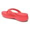 Vionic Kenji Womens Thong Wedge - Poppy - Back angle