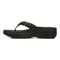 Vionic Kenji Womens Thong Wedge - Black - Left Side