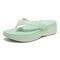 Vionic Kenji Women's Toe-Post Platform Wedge Sandal - Menta - Left angle