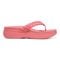 Vionic Kenji Women's Toe-Post Platform Wedge Sandal - Shell Pink - Right side