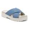 Vionic Vesta Women's Slide Comfort Sandals - Blue Shadow - Angle main
