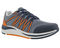 Drew Player Men's Therapeutic Walking Shoes -  Navy/Orange Mesh Combo