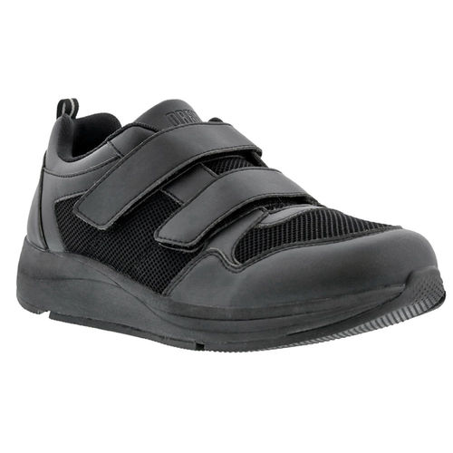 Drew Contest Mens Hook and Loop Slip Resistant Athletic Shoe -  Black Combo