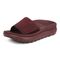 Vionic Rejuvenate Unisex Slide Recovery Sandals - Port Wine - Left angle