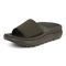 Vionic Rejuvenate Unisex Slide Recovery Sandals - Dark Khaki - Left angle