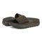 Vionic Rejuvenate Unisex Slide Recovery Sandals - Dark Khaki - pair left angle