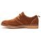 Propet Finn Men's Suede Oxford Shoes - Tan - Instep Side