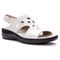 Propet Women's Gabbie Open Toe Sandals - Silver - Angle