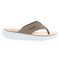 Propet TravelActiv FT Women's Lightweight Thong Sandals - Tan - outside view