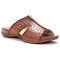 Propet Women's Fionna Slide Sandals - Brown - Angle