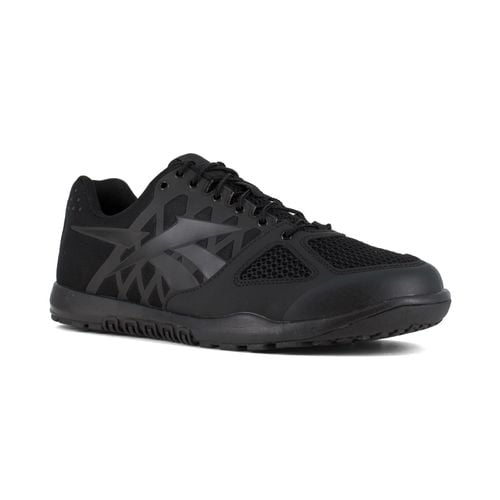 Reebok Men's Nano Oxford Tactical TAA Compliant Soft Toe Shoe - Black - Profile View