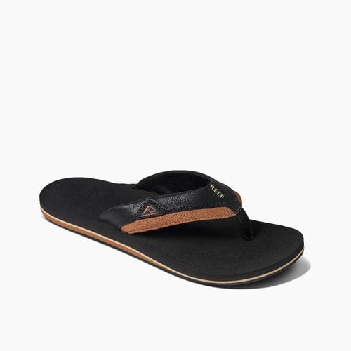 Reef Cushion Dawn Men's Sandals - Black/tan - Angle