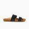 Reef Cushion Vista Women\'s Beach Sandals - Black/natural - Side