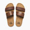 Reef Cushion Vista Hi Women\'s Slide Sandals - Chocolate - Top