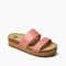 Reef Cushion Vista Hi Women\'s Slide Sandals - Rose - Angle