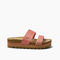 Reef Cushion Vista Hi Women\'s Slide Sandals - Rose - Side