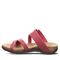 Bearpaw Teresa Women's Faux Leather Upper Sandals - 2898W Bearpaw- 652 - Pink - Side View