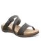 Bearpaw Teresa Women's Faux Leather Upper Sandals - 2898W Bearpaw- 011 - Black - Profile View