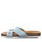 Bearpaw Jaycee Women's Cow Suede Upper Sandals - 2906W Bearpaw- 446 - Baltic Sea - Side View